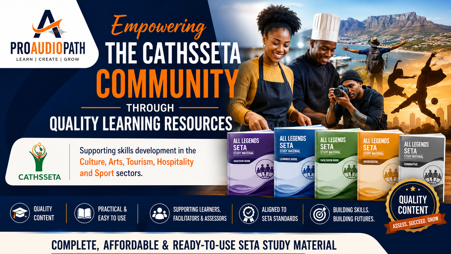 Empowering the CATHSSETA community through quality learning resources